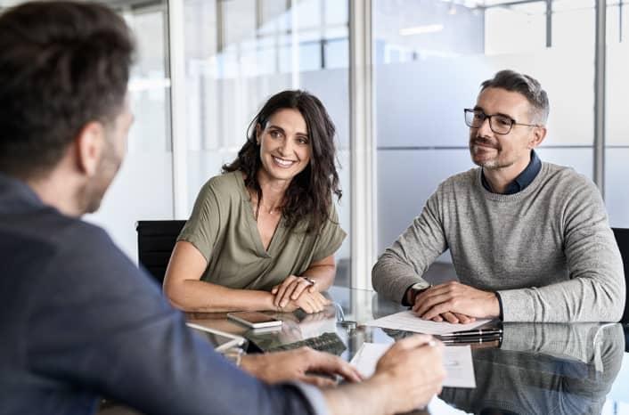 Oil and gas industry executives discussing an ERP